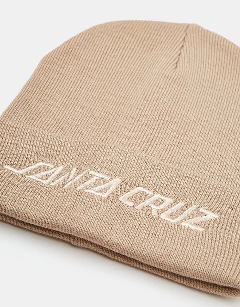 Santa Cruz Tonal Strip Beanie - Oat - Image 2
