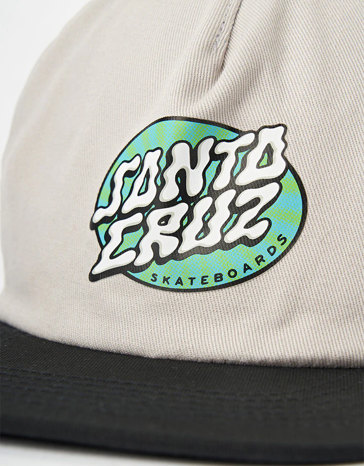 Santa Cruz Vertigo Dot Snapback Cap - Grey/Black - Image 2