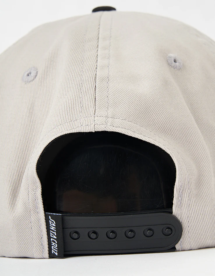 Santa Cruz Vertigo Dot Snapback Cap - Grey/Black - Image 3