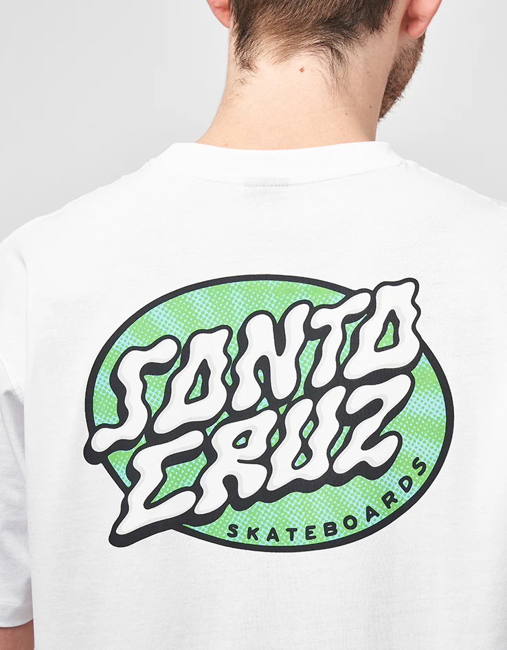 Santa Cruz Vertigo Dot T-Shirt - White - Image 3
