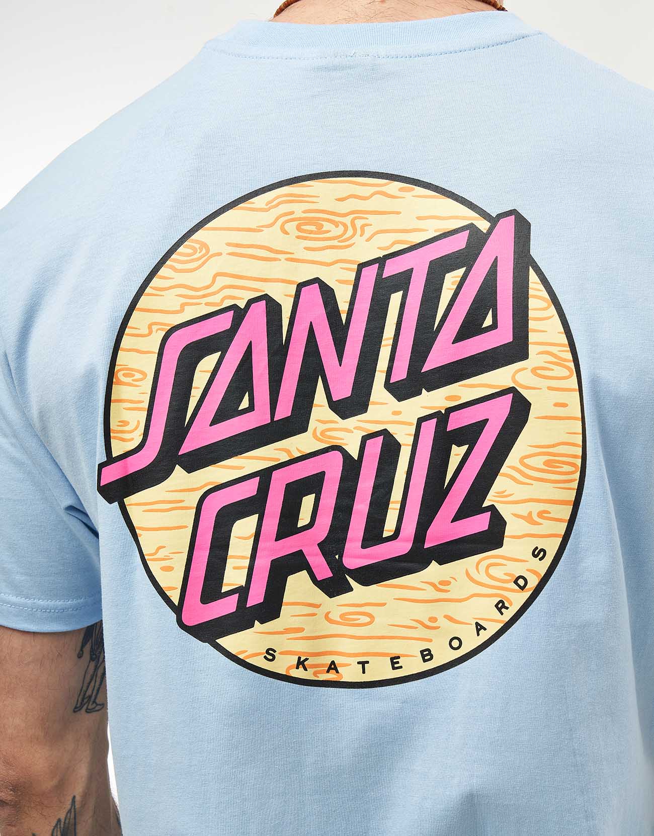 Santa Cruz Wagon Dot Chest T-Shirt - Fresh Blue - Image 4