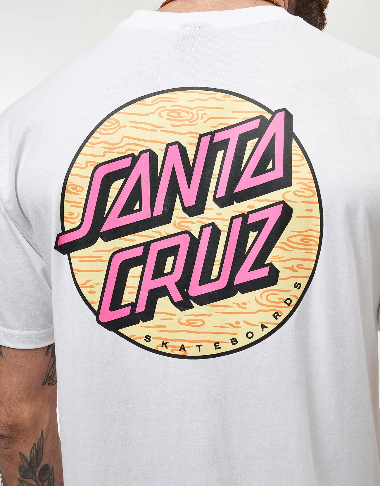 Santa Cruz Wagon Dot Chest T-Shirt - White - Image 3