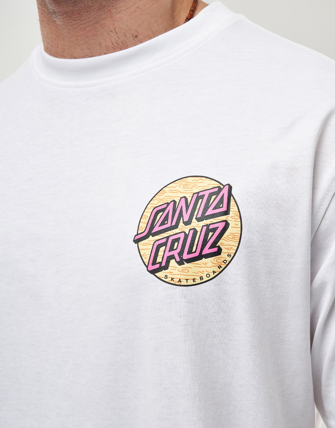 Santa Cruz Wagon Dot Chest T-Shirt - White - Image 4