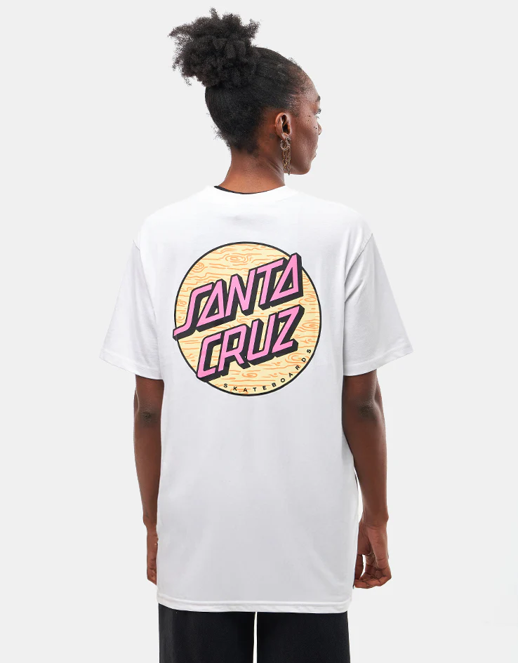 Santa Cruz Wagon Dot Chest T-Shirt - White - Image 5