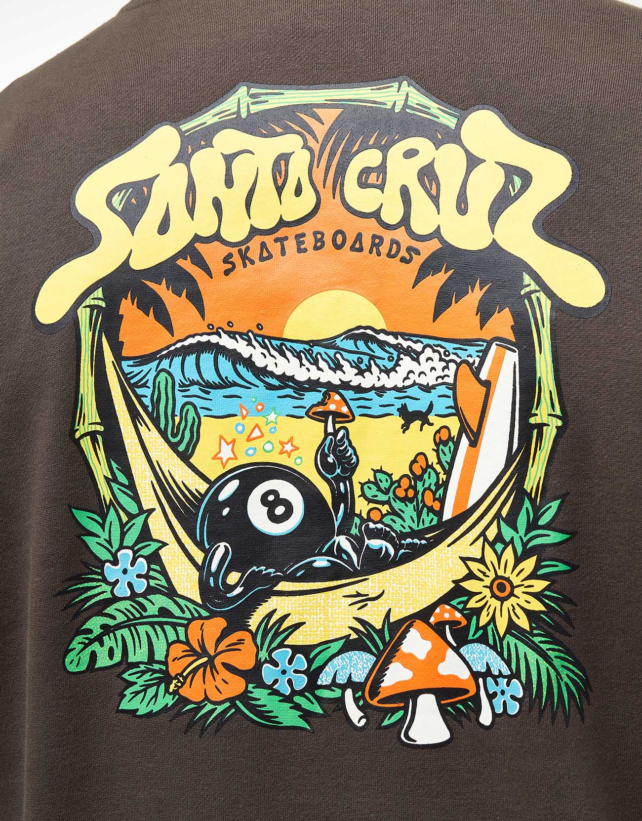Santa Cruz Winkowski 8Baller Trip Pullover Hoodie - Washed Black - Image 4