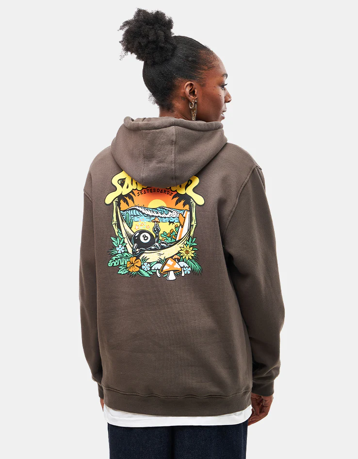 Santa Cruz Winkowski 8Baller Trip Pullover Hoodie - Washed Black - Image 7