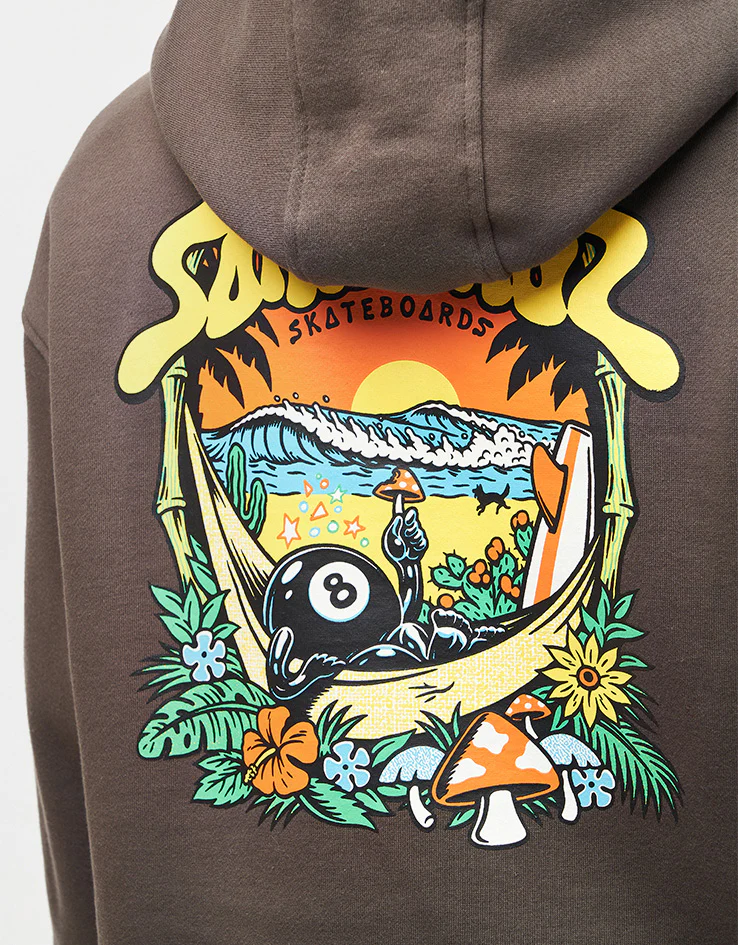 Santa Cruz Winkowski 8Baller Trip Pullover Hoodie - Washed Black - Image 9