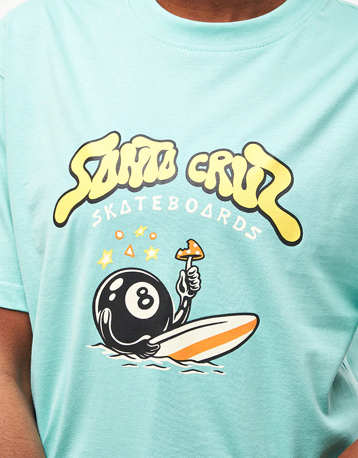 Santa Cruz Winkowski Surf Front T-Shirt - Pool Blue - Image 6