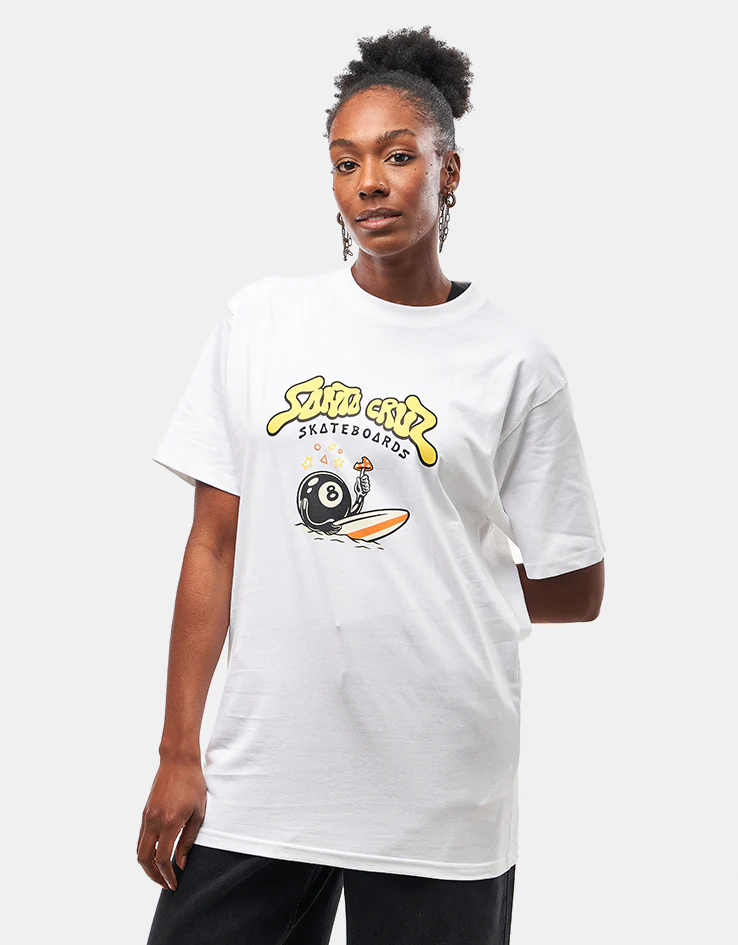Santa Cruz Winkowski Surf Front T-Shirt - White - Image 4