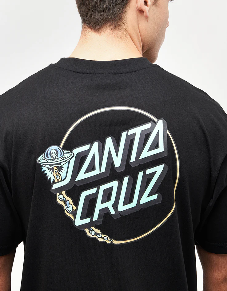Santa Cruz Winkowski UFO Dot T-Shirt - Black - Image 3