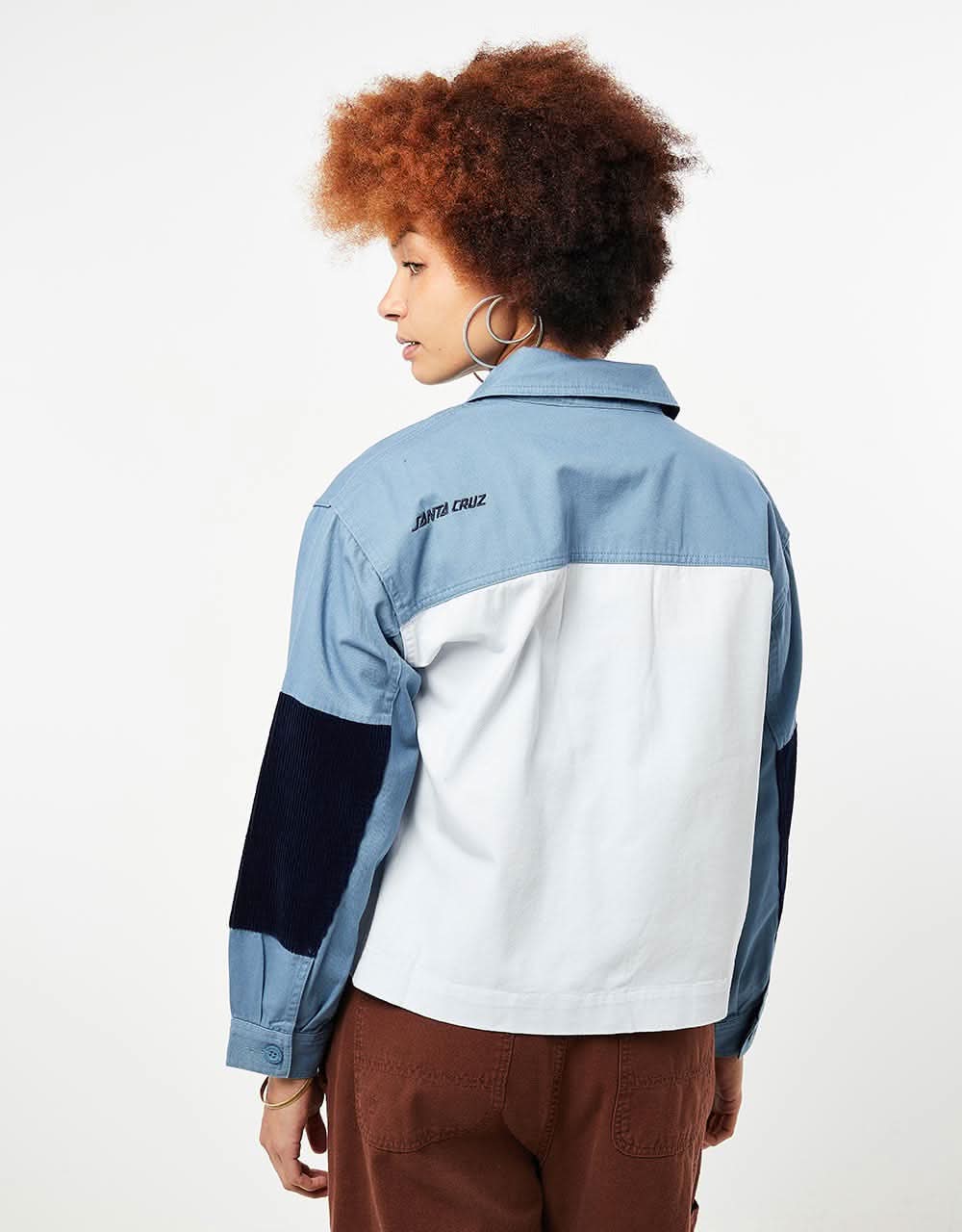 Santa Cruz Womens Nomad Overshirt - Sea Ice/Optic White - Image 2