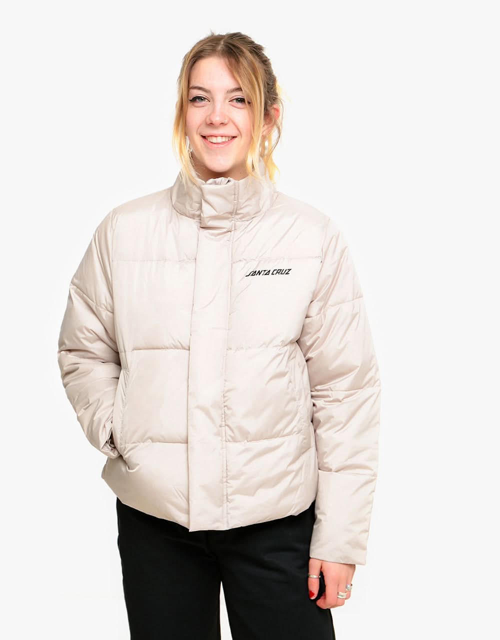 Santa Cruz Womens Mallow Puffer Jacket - Silver - Image 5