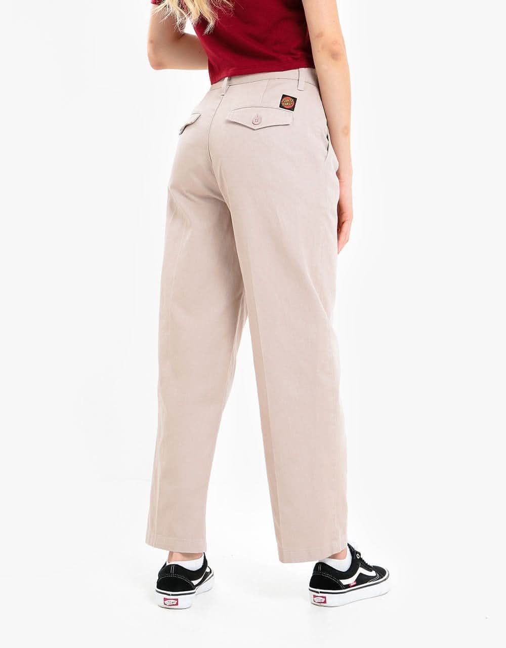 Santa Cruz Womens Nolan Chino Pant - Beige - Image 3