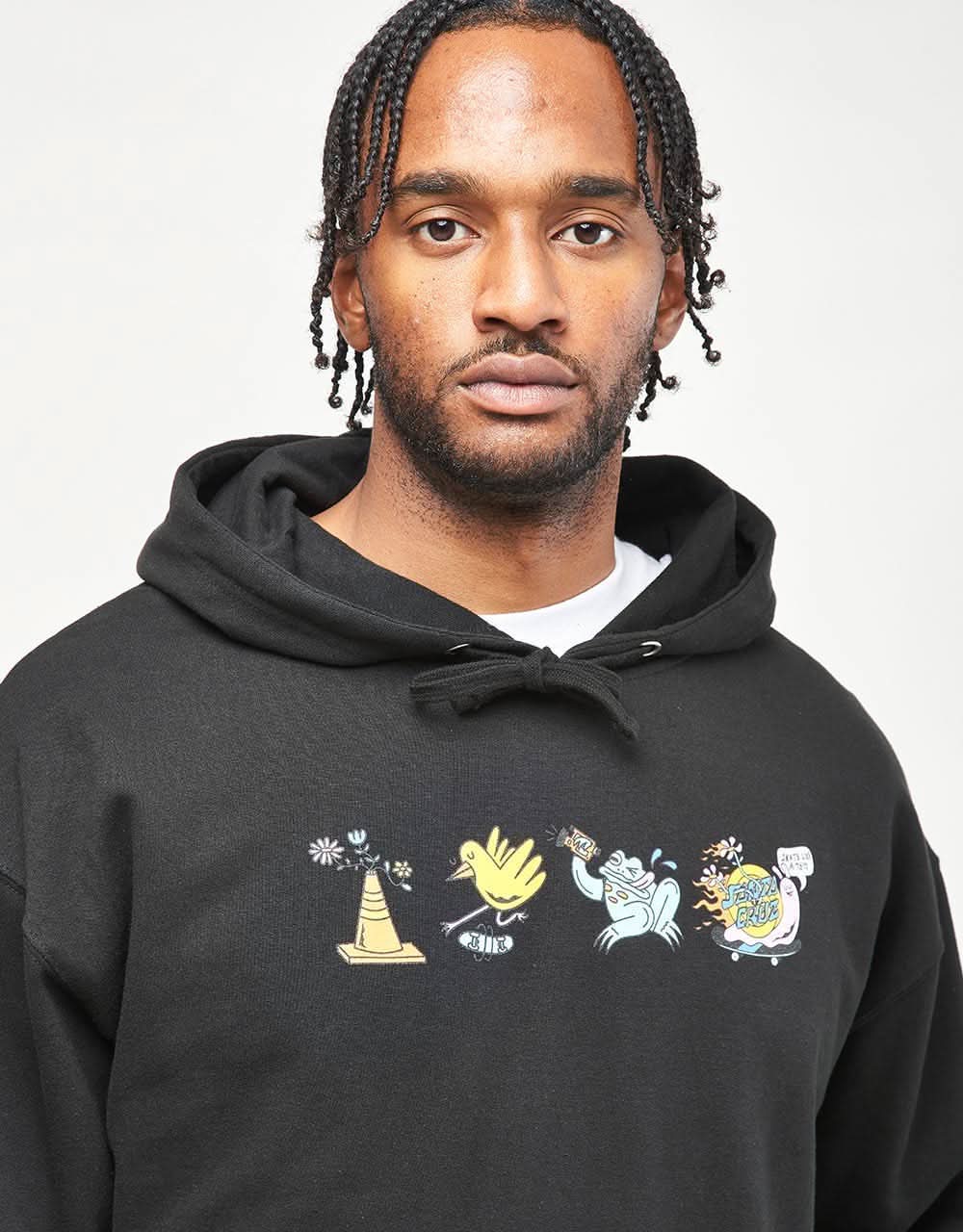 Santa Cruz x Skate Like A Girl Pullover Hoodie - Black - Image 3