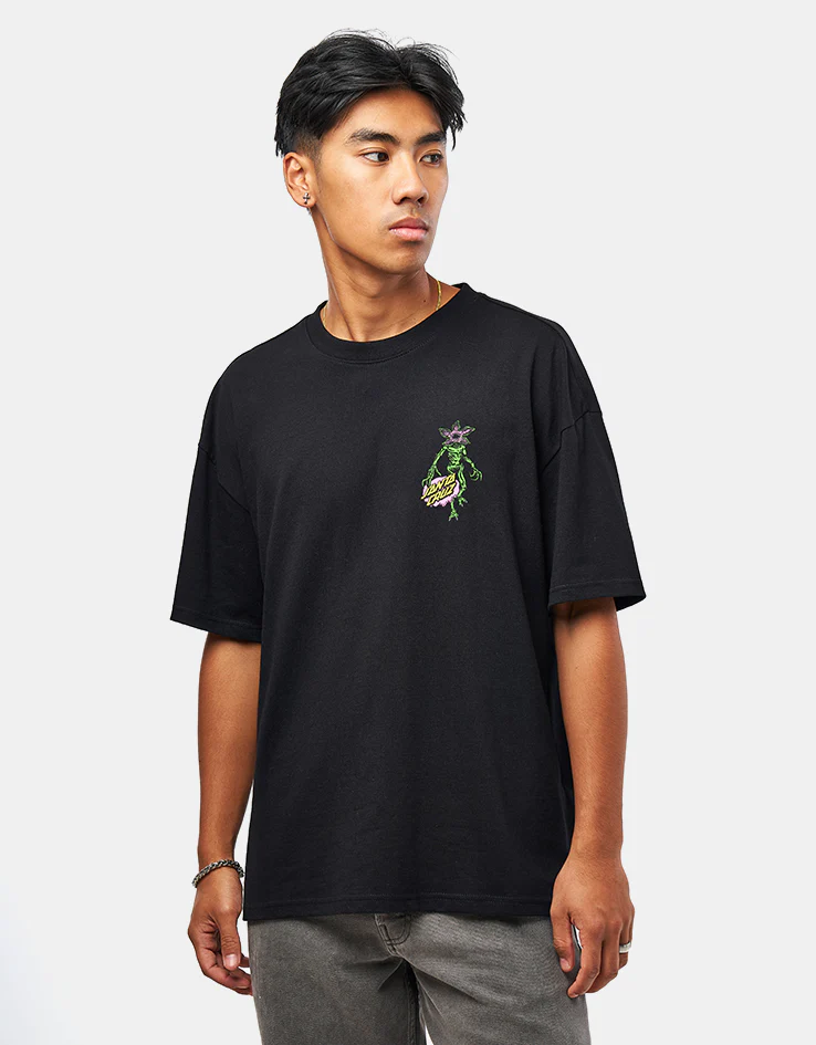 Santa Cruz x Stranger Things Demogorgon Dot T-Shirt - Black - Image 2