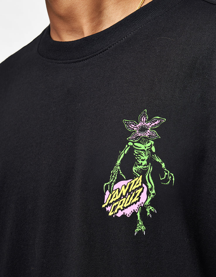 Santa Cruz x Stranger Things Demogorgon Dot T-Shirt - Black - Image 6