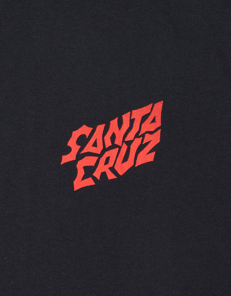 Santa Cruz x Stranger Things Screaming Lights T-Shirt - Black - Image 3