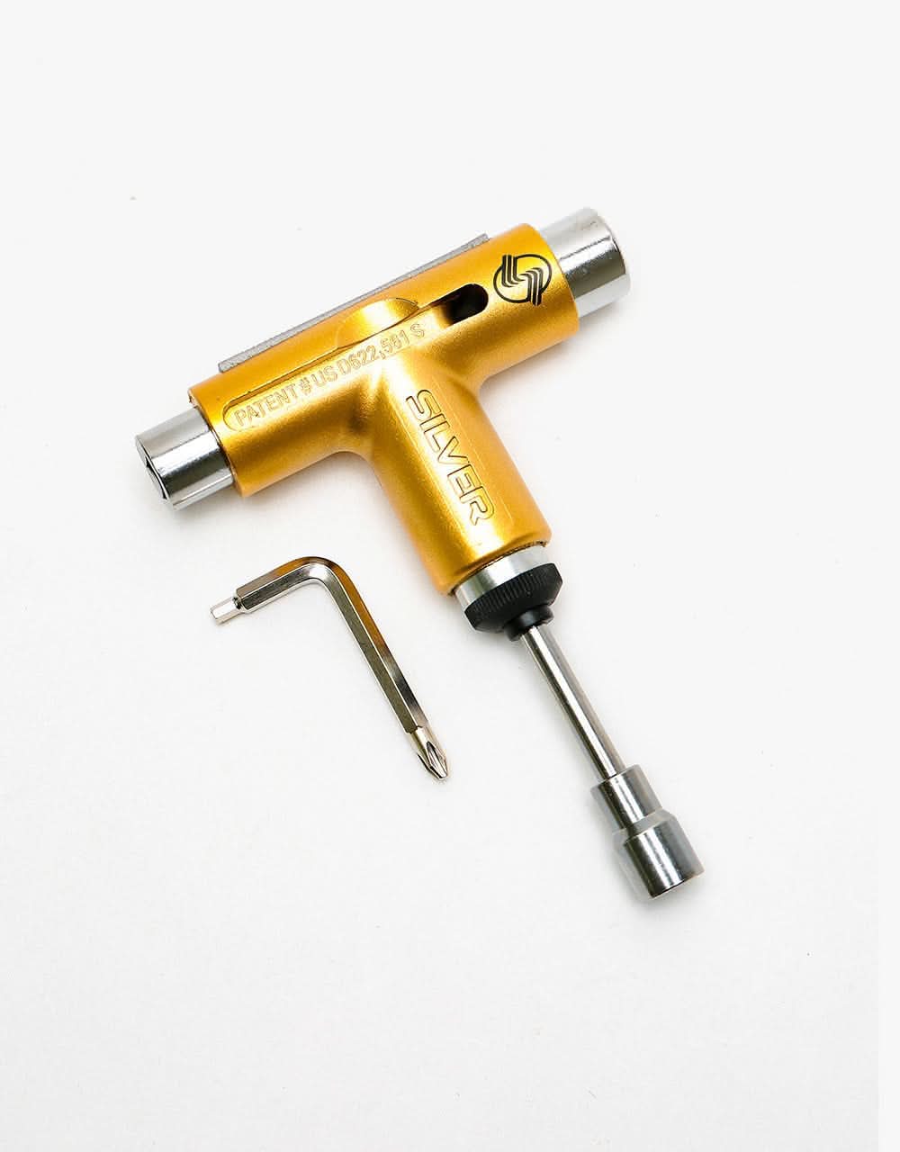 Silver Ratchet Skateboard Tool - Metallic Gold - Image 3