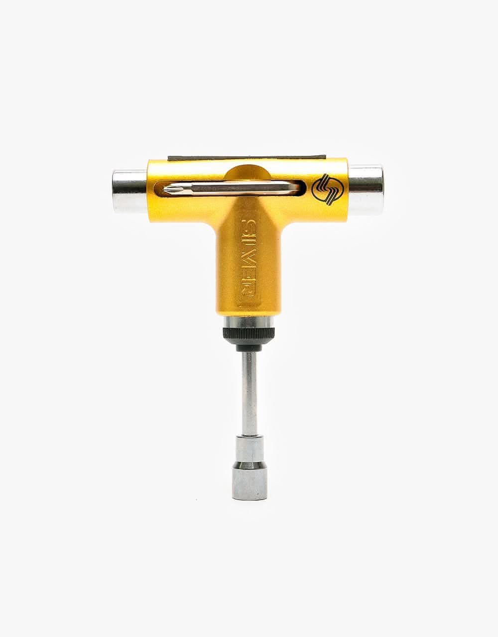 Silver Ratchet Skateboard Tool - Metallic Gold - Image 4