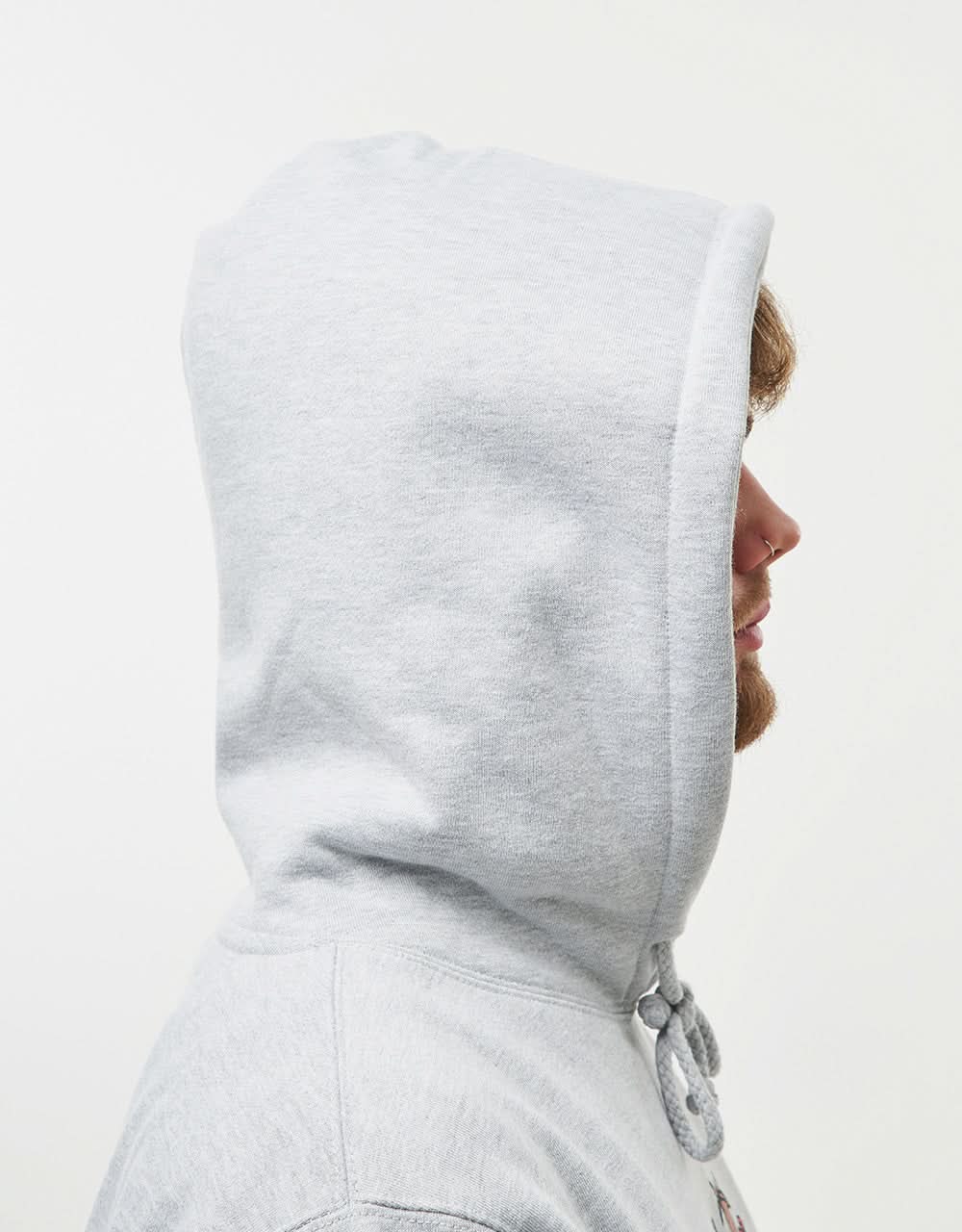 Skateboard Cafe Bouquet Pullover Hoodie - Heather Grey - Image 4