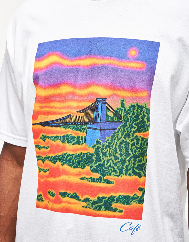 Skateboard Cafe Clifton T-Shirt - White - Image 3