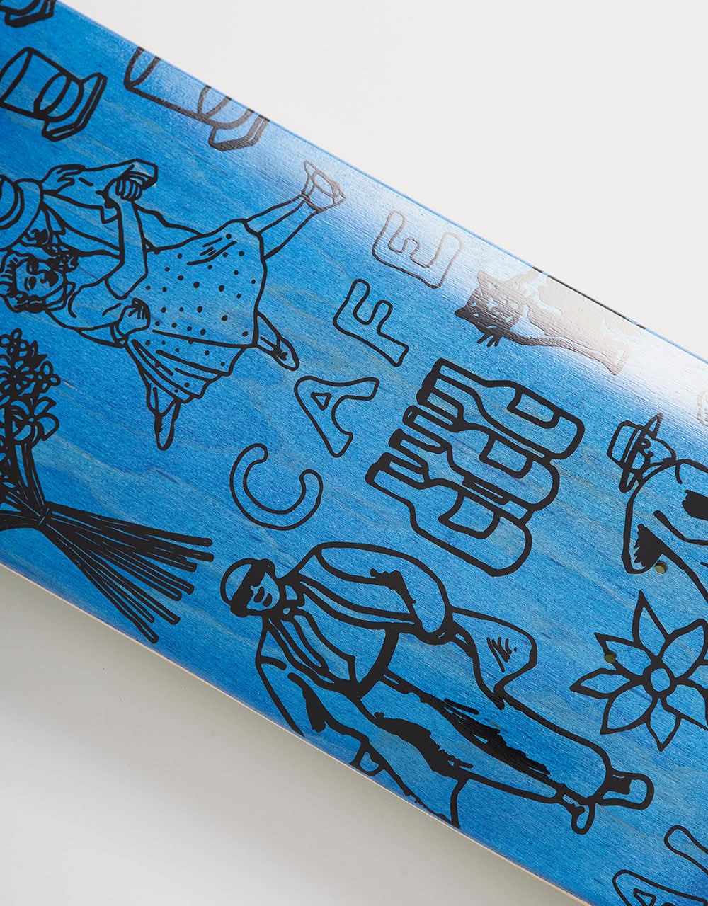 Skateboard Cafe "Gaurab Sketches" C2 Skateboard Deck - Blue - Image 2