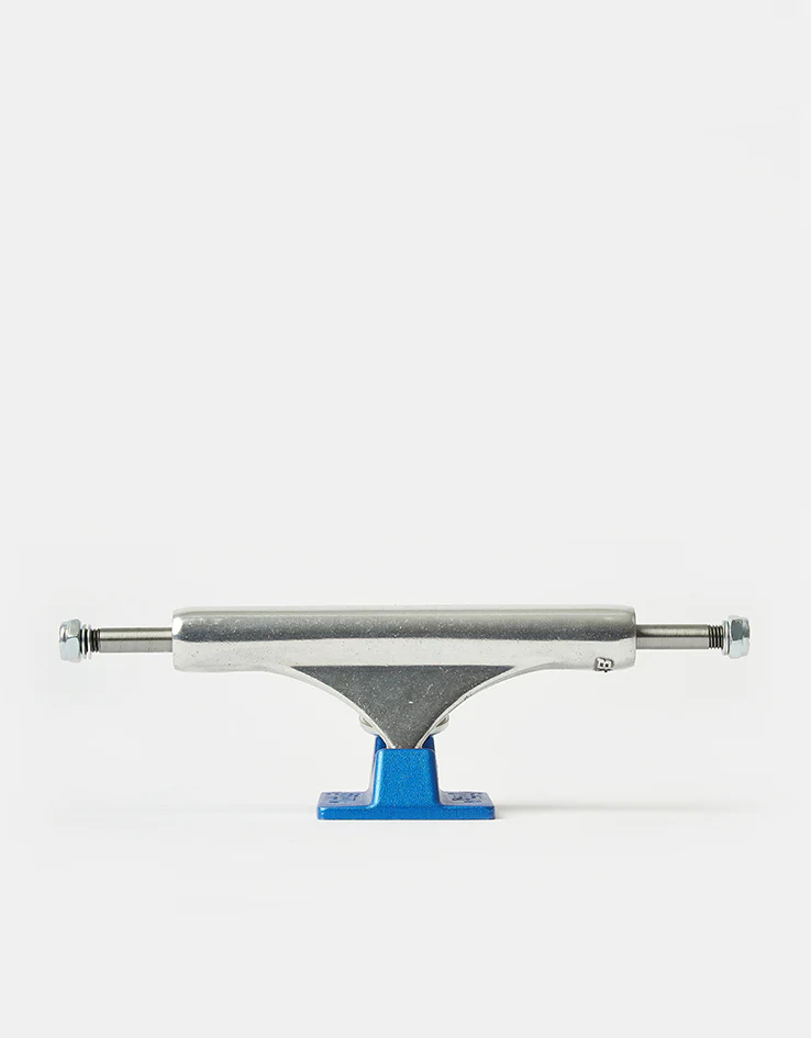 Slappy ST1 Hollow Lights Skateboard Trucks - Polished/Blue (Pair)