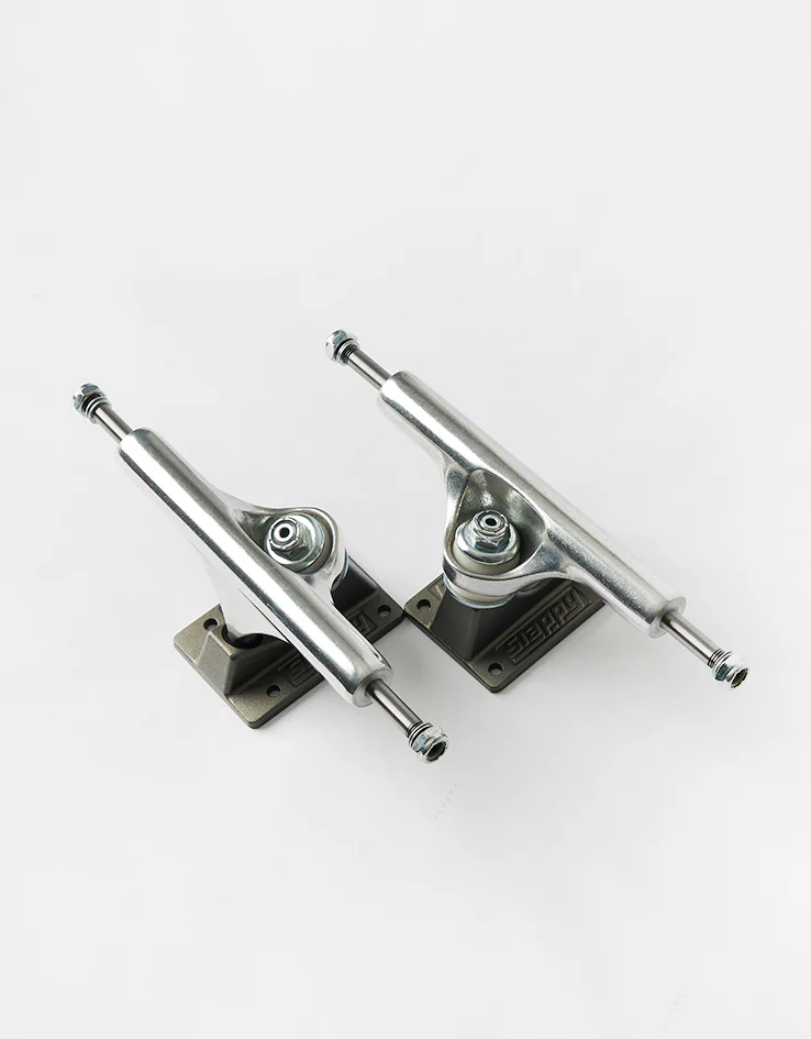 Slappy ST1 Hollow Lights Skateboard Trucks - Polished/Gunmetal (Pair) - Image 2