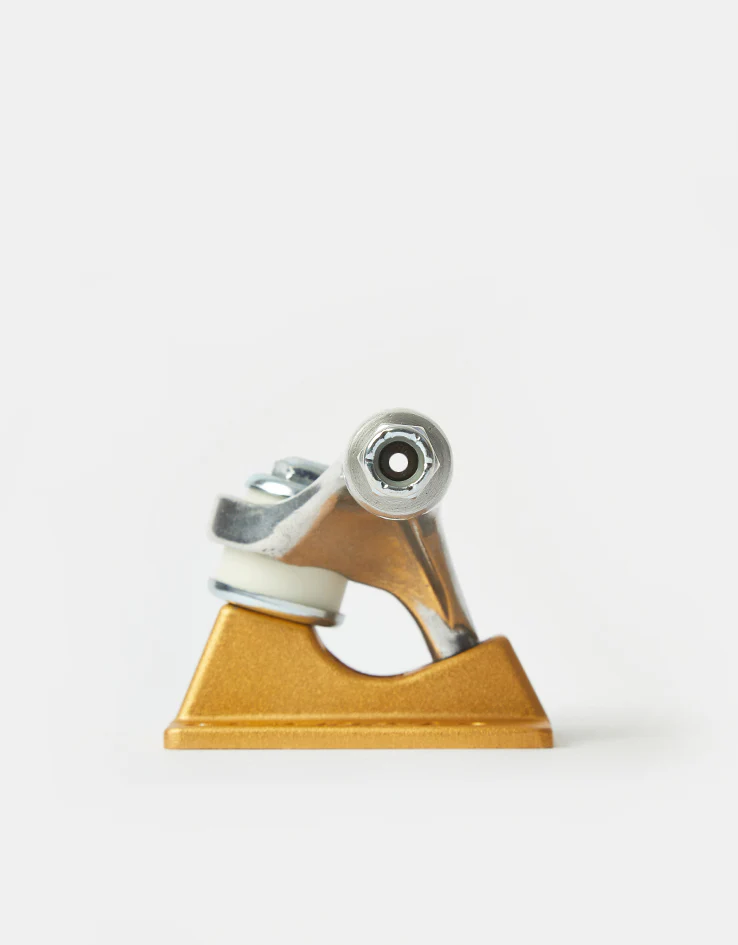 Slappy ST1 Inverted Hollow Lights Skateboard Trucks - Polished/Gold (Pair) - Image 5