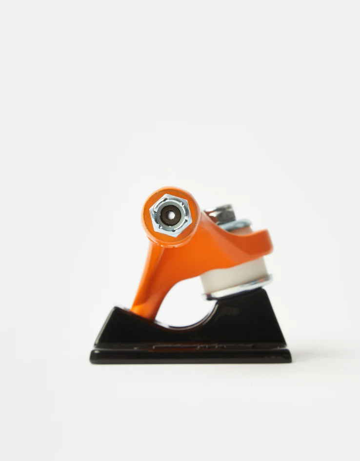 Slappy x Toy Machine ST1 Hollow Skateboard Trucks - Orange/Black (Pair) - Image 5