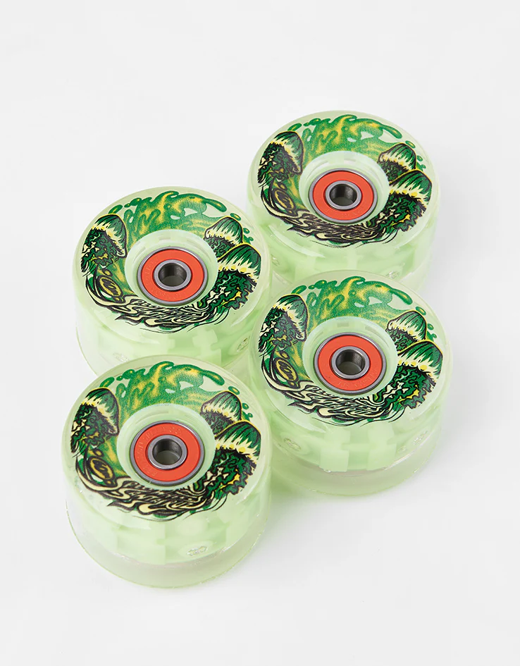 Slime Balls Jelly Fish GITD Light Ups 78a Skateboard Wheels - 60mm - Image 2