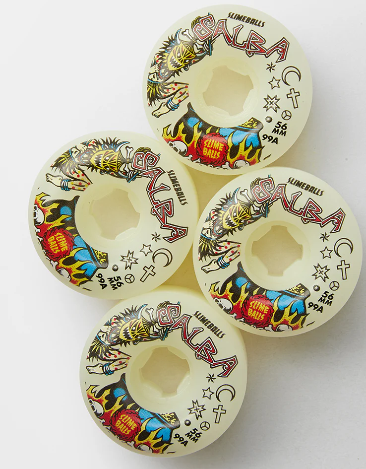 Slime Balls Salba Witch Doctor Reissue Chubbies 99a Skateboard Wheels - 56mm - Image 2