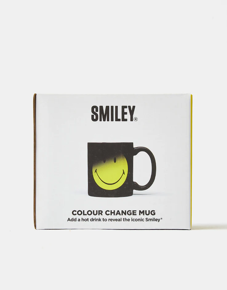Smiley Heat Change Magic Mug - Black - Image 5
