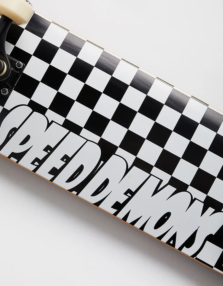 Speed Demons Checkers Complete Skateboard - 8" - Image 3