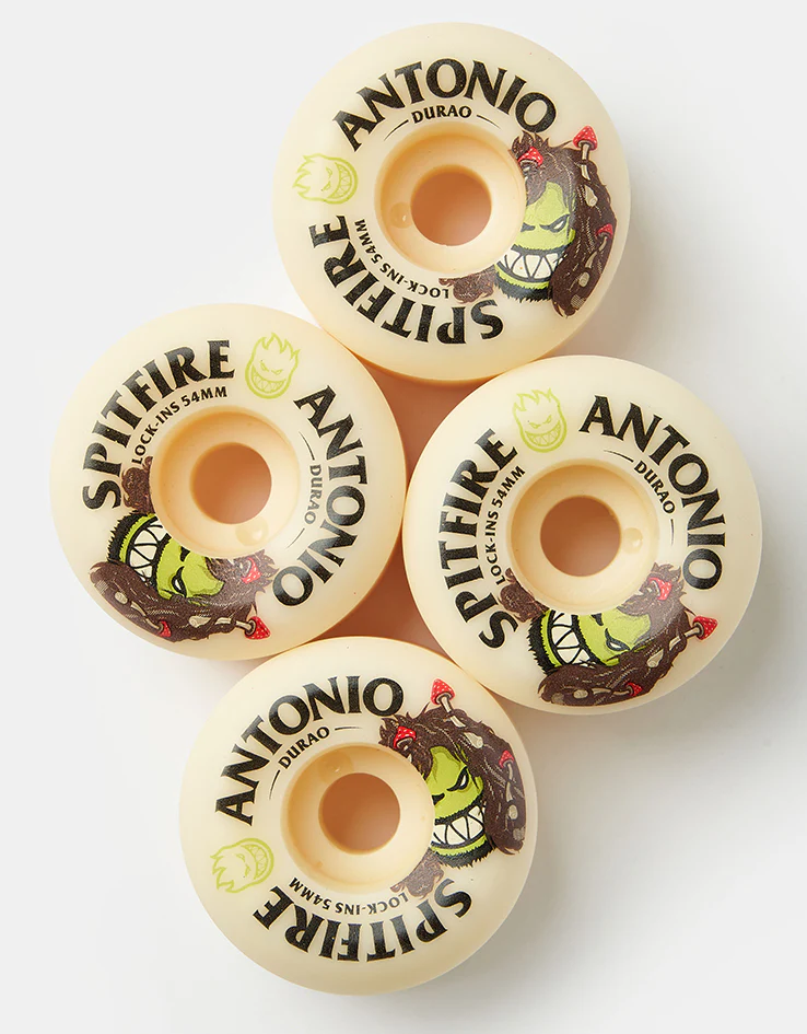 Spitfire Antonio Burn Squad Formula Four Lock-Ins 99d Skateboard Wheels - 54mm - Image 2