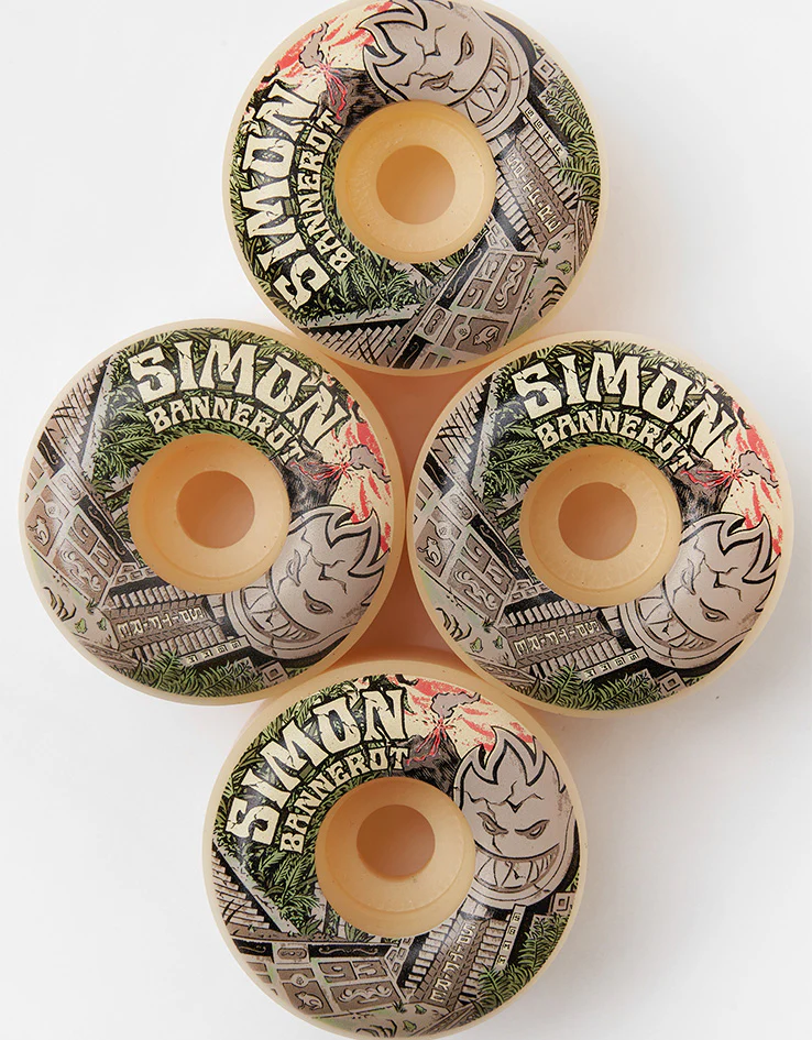 Spitfire Bannerot Templo Formula Four Radial Full 93d Skateboard Wheels - 58mm - Image 2