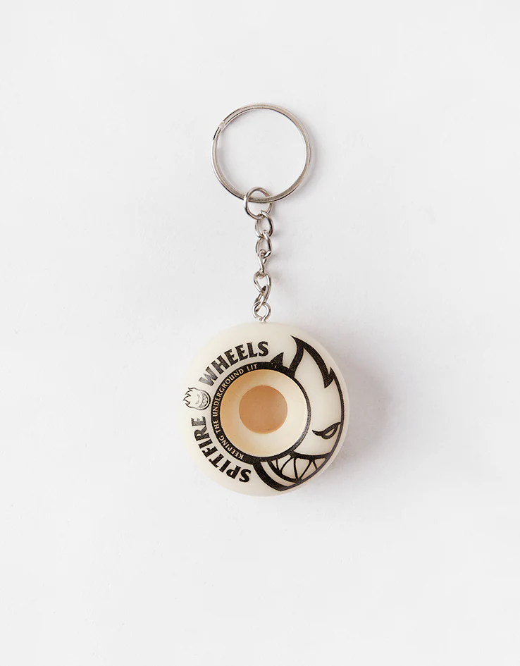 Spitfire Bighead 42mm Skateboard Wheel Keychain - Natural