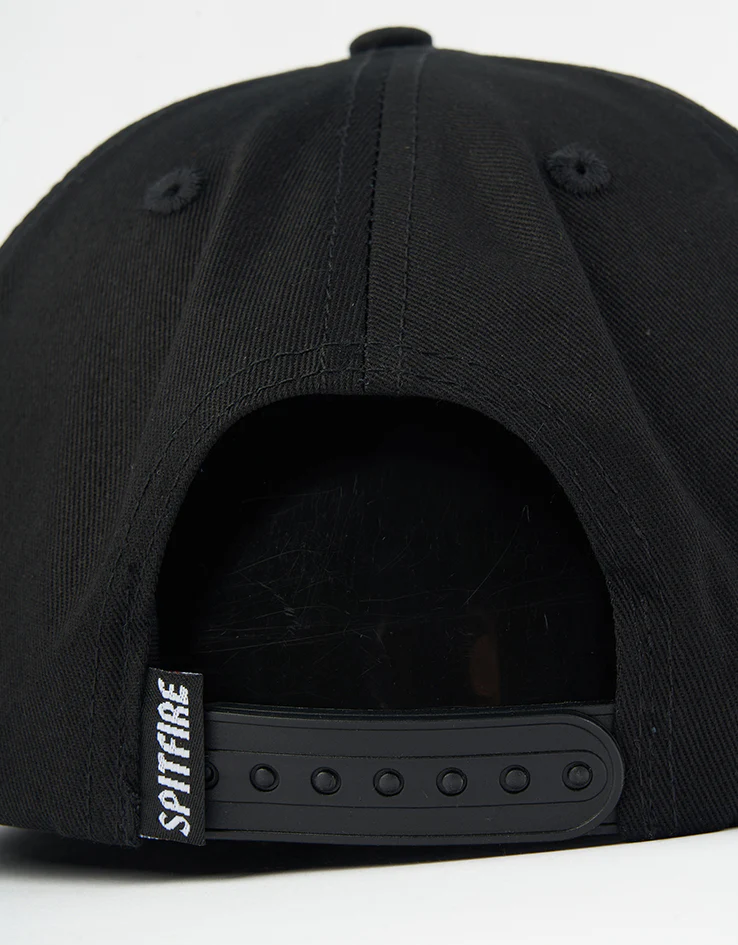 Spitfire Bighead Snapback Cap - Black/Black - Image 3