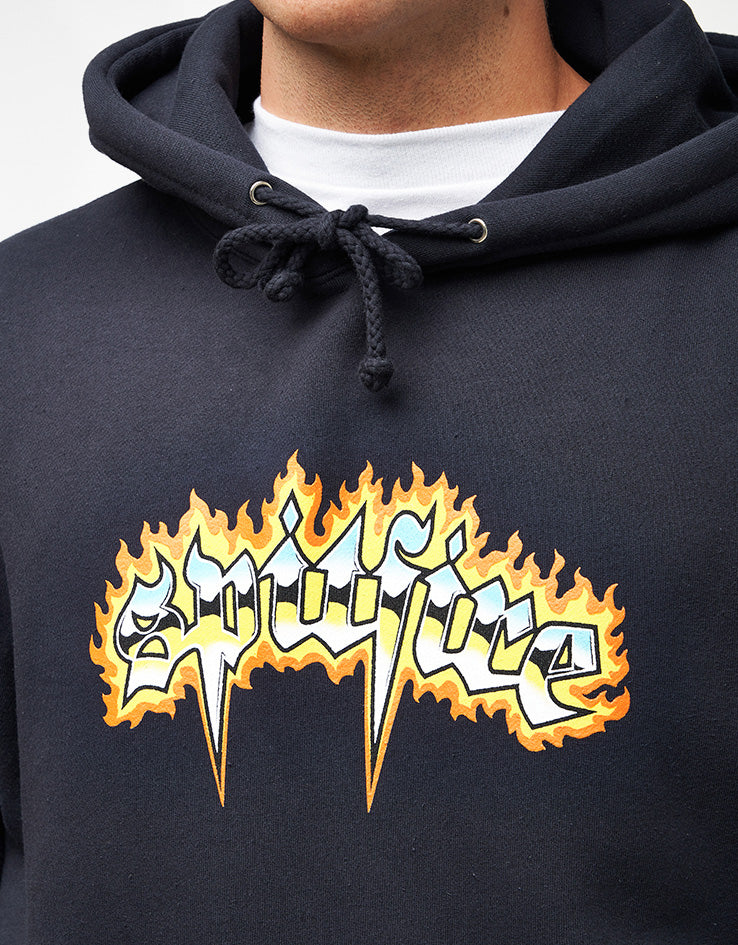 Spitfire Chrome Venom Pullover Hoodie - Navy/Multi - Image 4