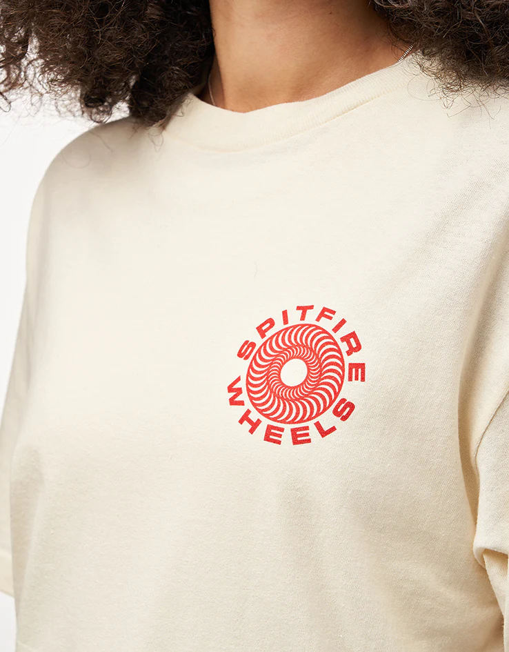 Spitfire Classic '87 Swirl Fill T-Shirt - Cream/Red/Black - Image 10