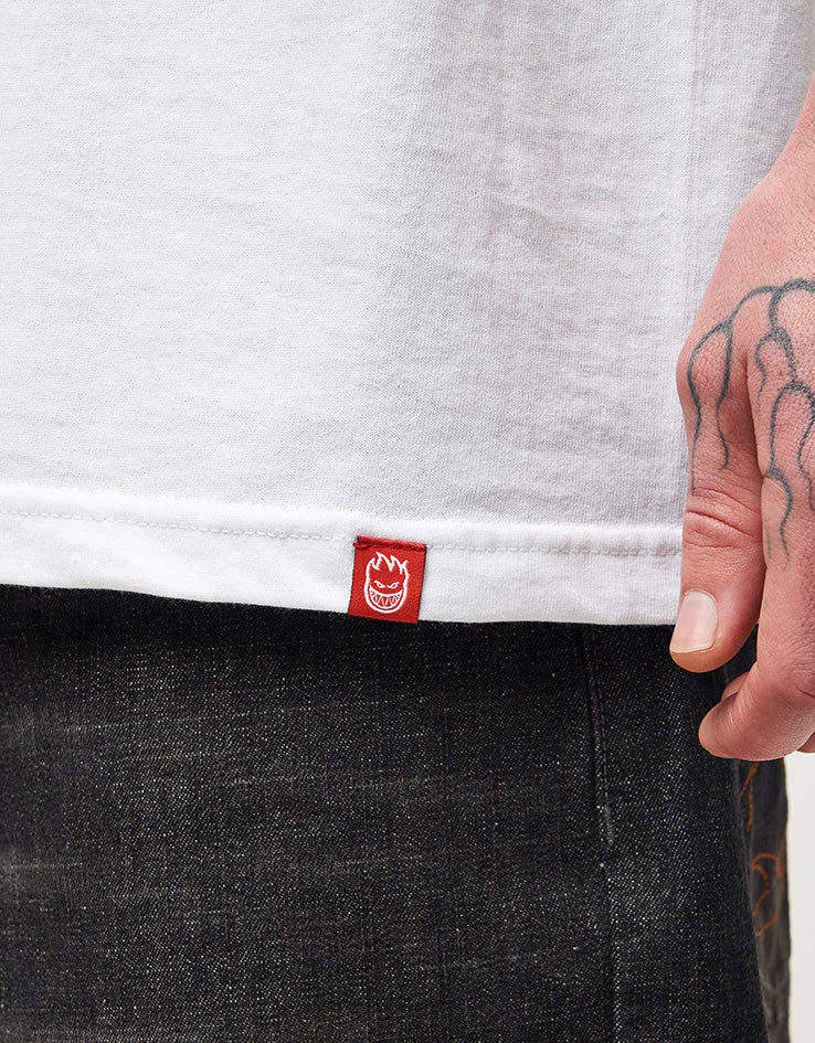 Spitfire Classic '87 Swirl Fill T-Shirt - White/Red/Black - Image 5