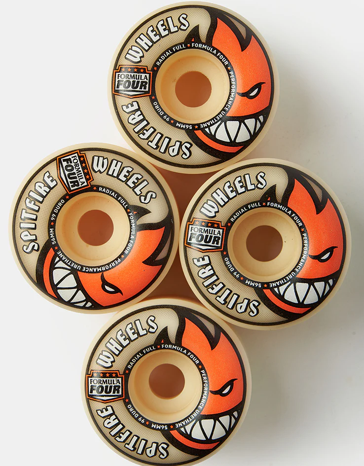 Spitfire Formula Four Radial Full 99d Skateboard Wheels - 54/56/58/60mm - Image 2