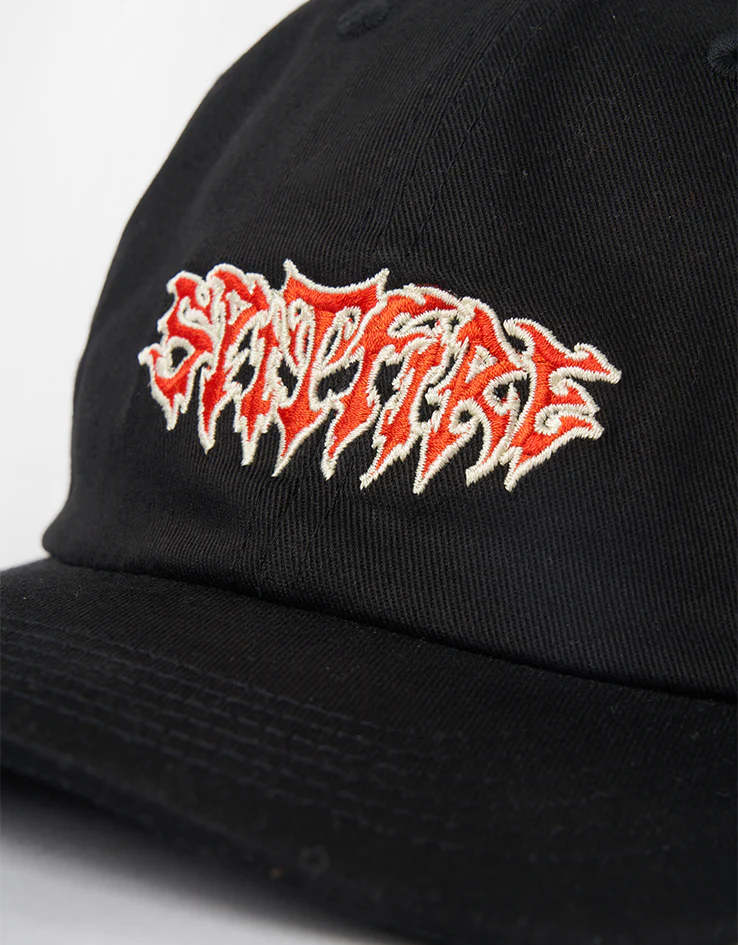 Spitfire Lil Demon Script Cap - Black/Red/Cream - Image 2