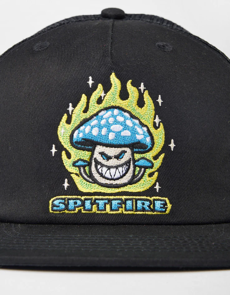 Spitfire Mushroom Bighead Cap - Black/Blue/Green - Image 2