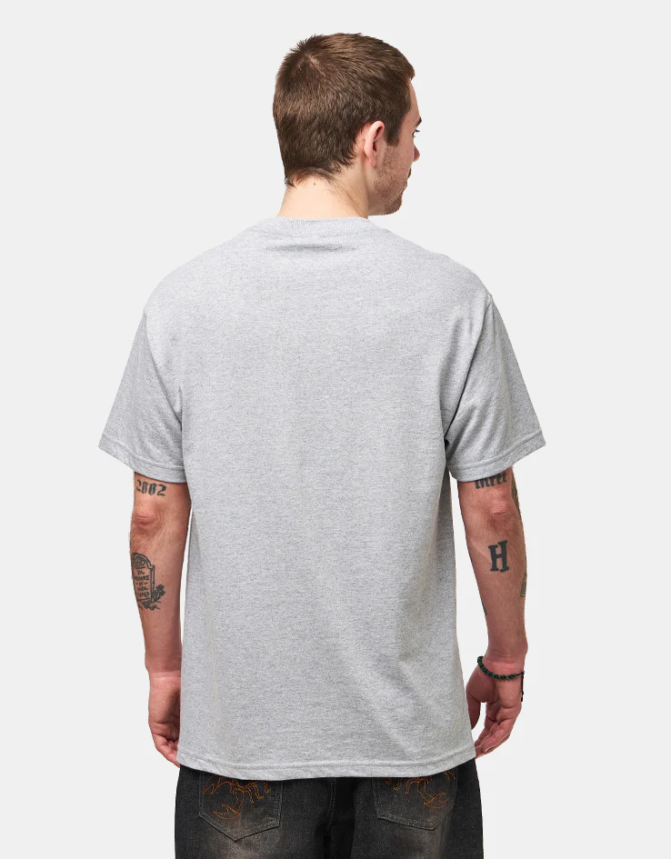 Spitfire Mushroom Bighead T-Shirt - Heather Grey/Multi - Image 2