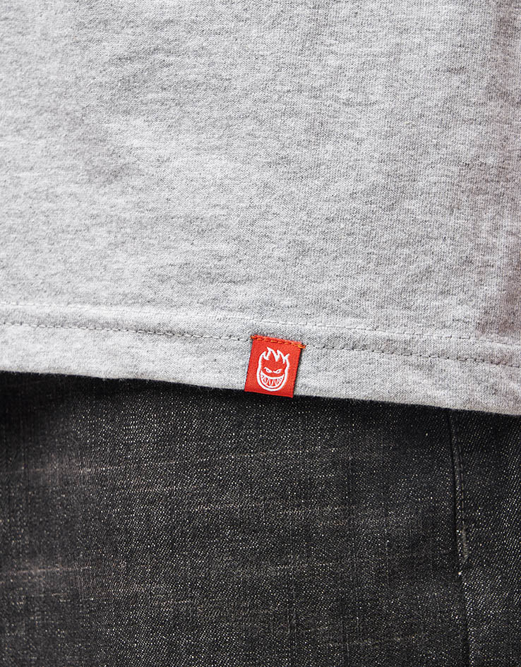 Spitfire Mushroom Bighead T-Shirt - Heather Grey/Multi - Image 4