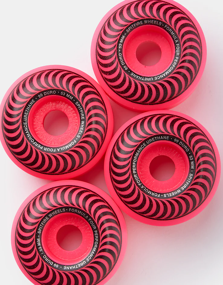 Spitfire Neon Formula Four Classic 99d Skateboard Wheels - 53mm - Image 2
