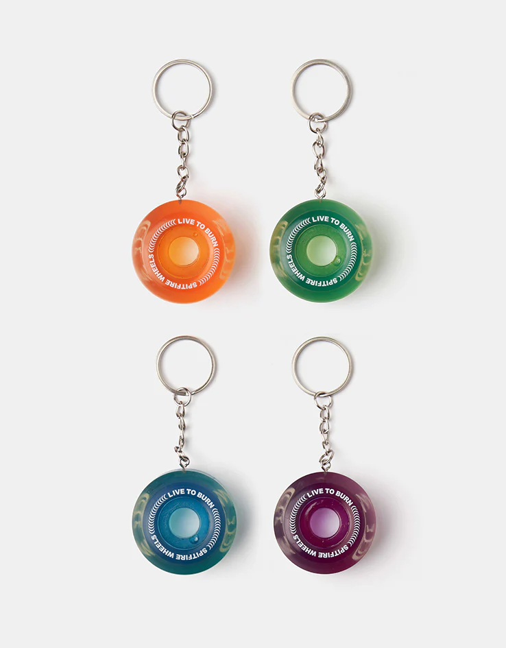 Spitfire Sapphires 42mm Skateboard Wheel Keychain - Image 2