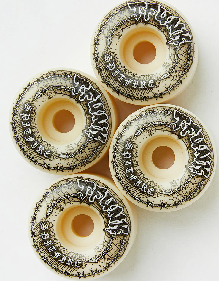 Spitfire T-Funk Raw Formula Four Radial Full 97d Skateboard Wheels - 54mm - Image 2