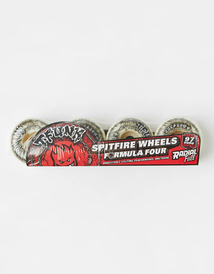 Spitfire T-Funk Raw Formula Four Radial Full 97d Skateboard Wheels - 54mm - Image 4